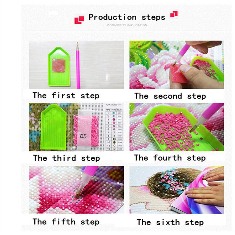 DIY Flower Diamond Painting Cross Stitch