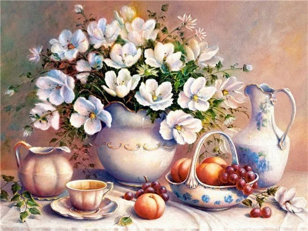 DIY Flower Diamond Painting Cross Stitch