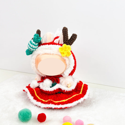 LBB Christmas Elk Set Reindeer Handmade Crochet Set