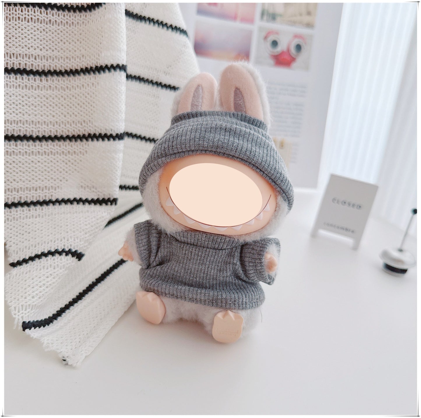 LBB Matching outfits Thread-knit rolled brim cap and casual set