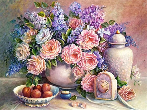 DIY Flower Diamond Painting Cross Stitch