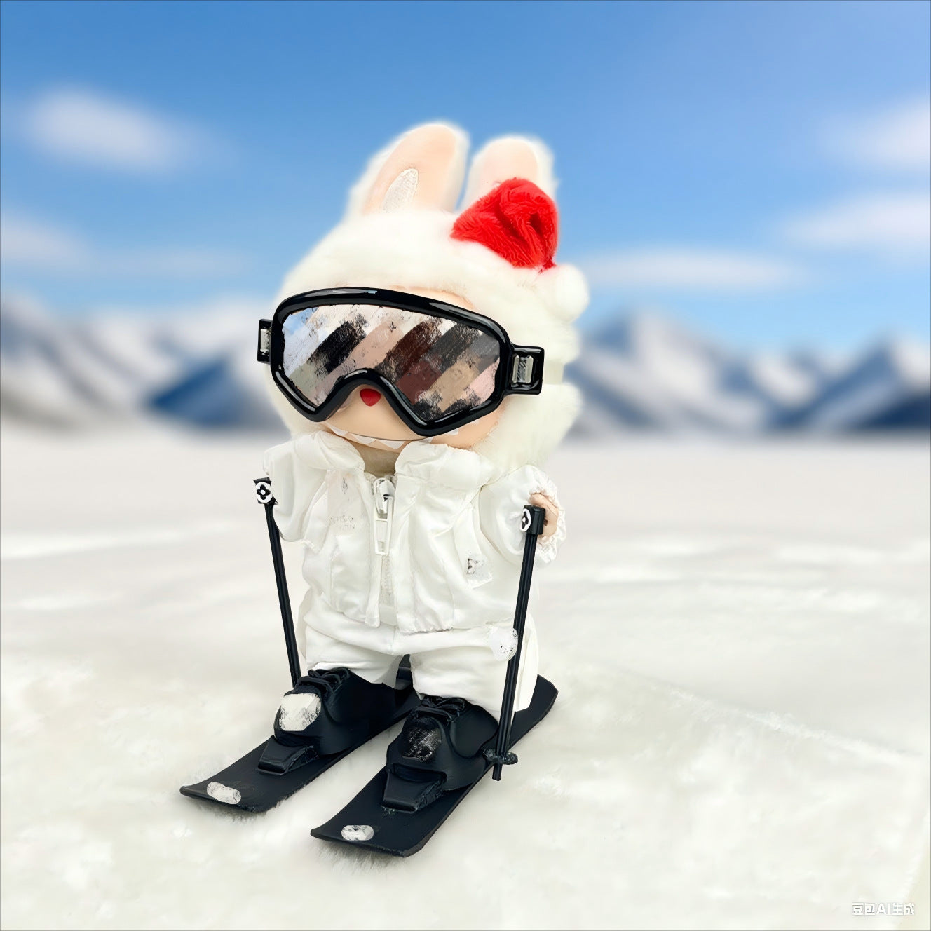 LBB Rubberized doll clothes replacement accessories luxury ski outfit set