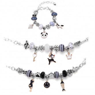 DIY Super Cute Alloy Panda Bracelet Bracelet Set