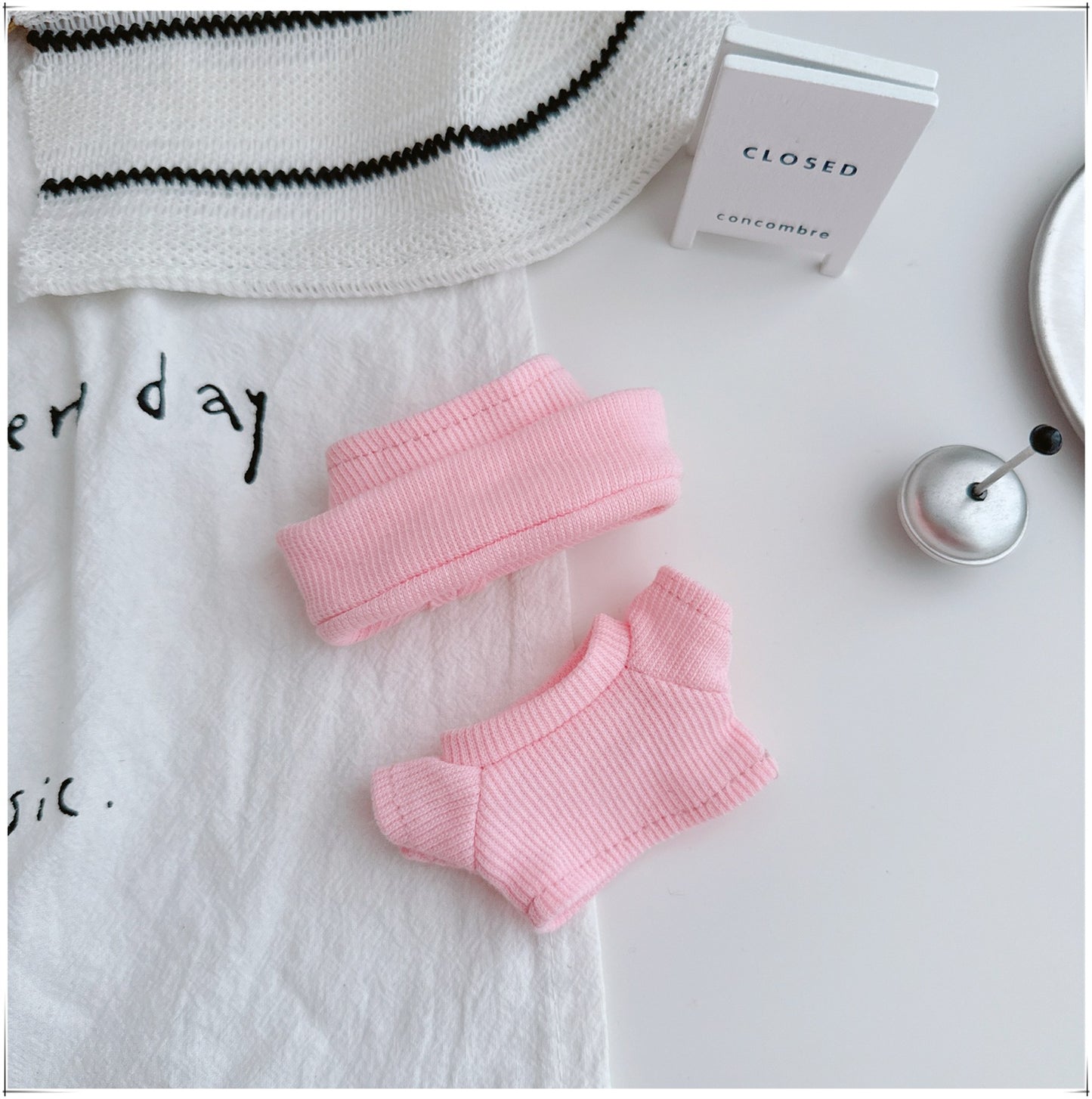 LBB Matching outfits Thread-knit rolled brim cap and casual set