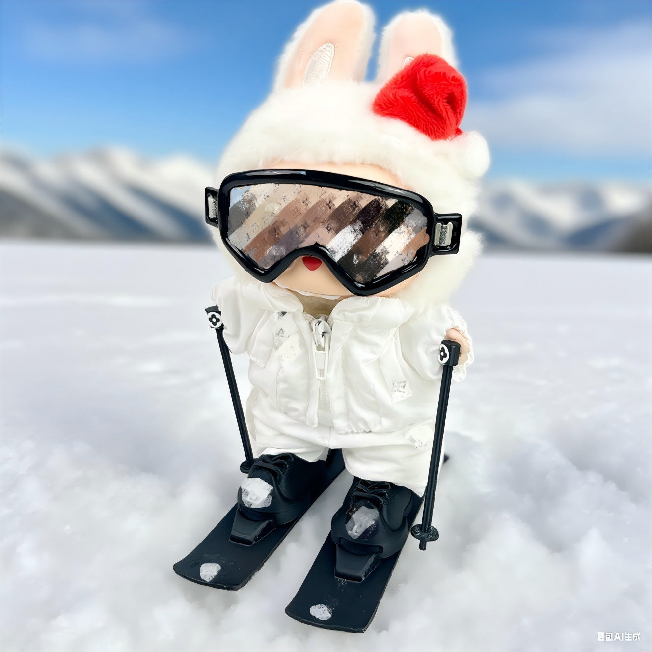 LBB Rubberized doll clothes replacement accessories luxury ski outfit set
