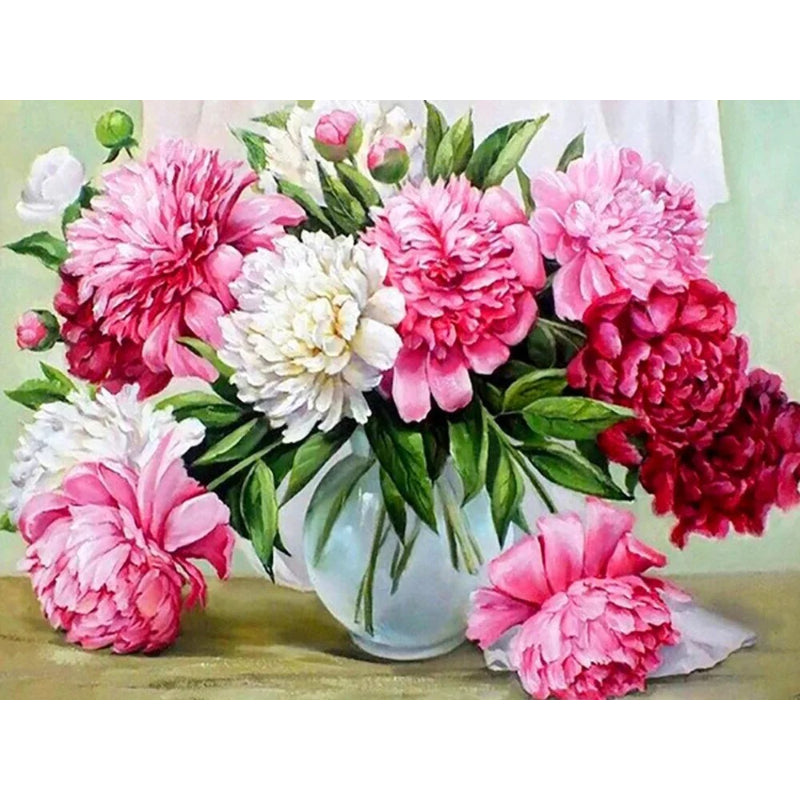 DIY Flower Diamond Painting Cross Stitch