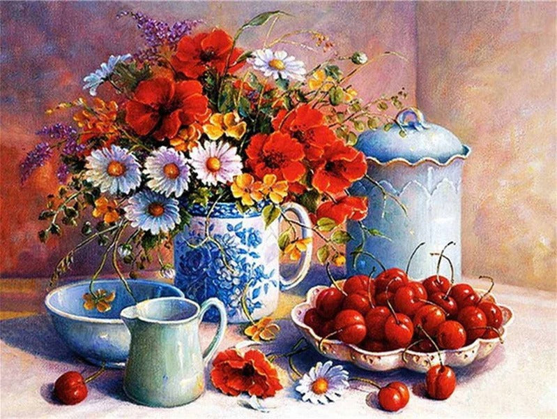 DIY Flower Diamond Painting Cross Stitch
