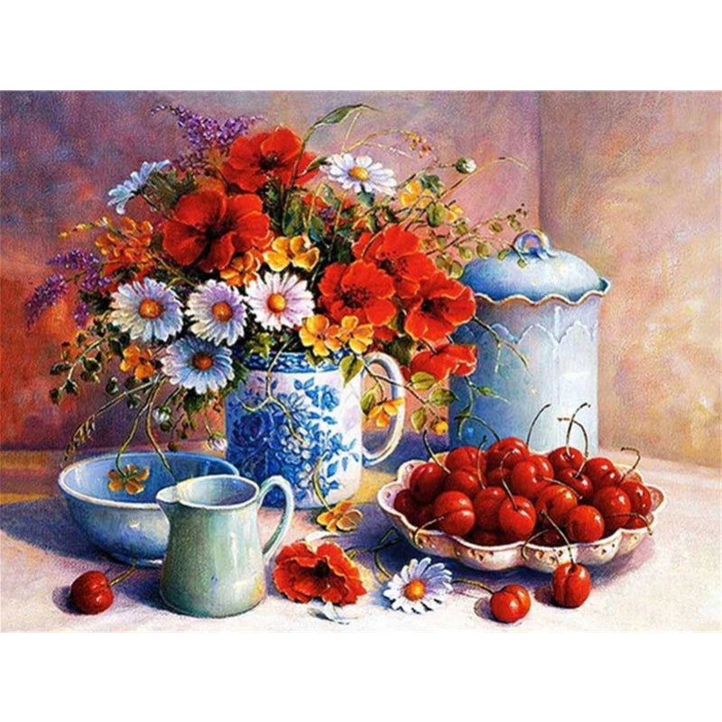 DIY Flower Diamond Painting Cross Stitch