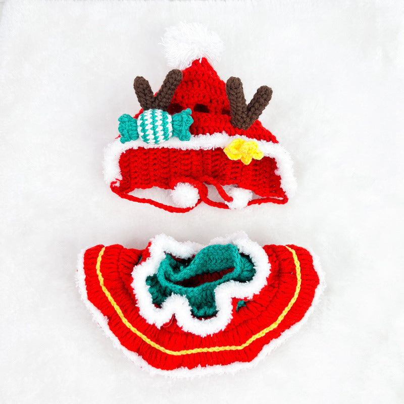 LBB Christmas Elk Set Reindeer Handmade Crochet Set